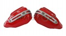 Fit For Royal Enfield Bear 650 Tinted Red Color Hand Guard Kit - SPAREZO